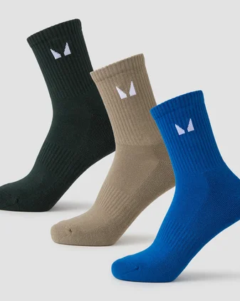 MP Unisex Crew Socks (3 Pack) - Earth Multipack