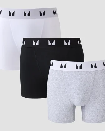 MP Men's Boxers (3 Pack) - Black / White / Grey