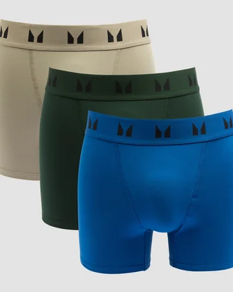 MP Men's Boxers (3 Pack) - Dark Emerald / Deep Sage / True Blue