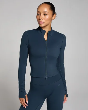 MP Women's Tempo Cropped Jacket - Dark Sapphire