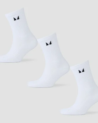 MP Running Socks (3 pack) - White
