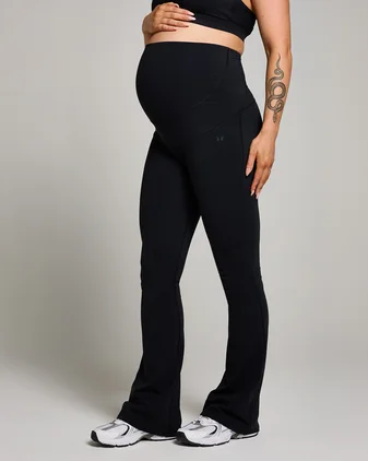 MP Women's Maternity Over the Bump Flared Leggings - Black