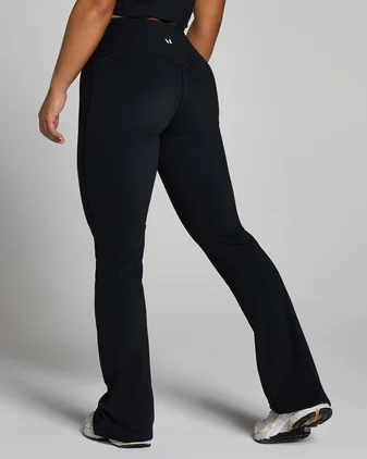 MP Women's Tempo Petite Flared Leggings - Black
