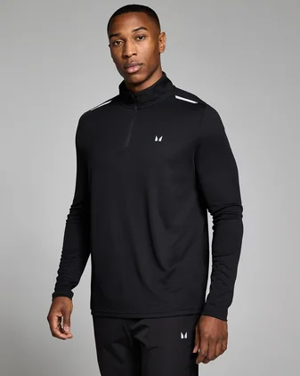 MP Men's Active Gridded 1/4 Zip - Black