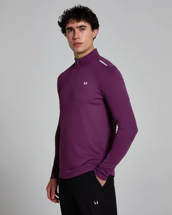 MP Men's Active Gridded 1/4 Zip - Plum
