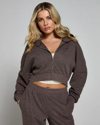 MP Women's Soft Touch Zip Through Hoodie - Chocolate
