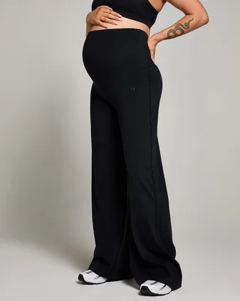 MP Women's Tempo Maternity Wide Leg Leggings - Black