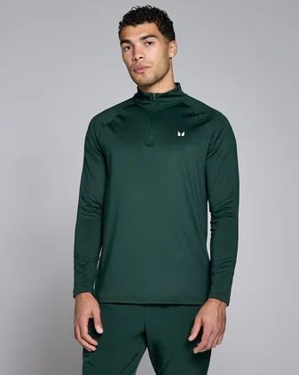 MP Men's Training 1/4 Zip - Dark Emerald