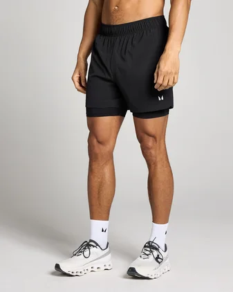MP Men's 5" 2-in-1 Training Shorts - Black