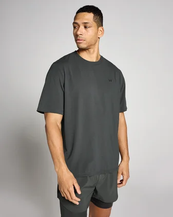 MP Men's Oversized Cotton Modal T-Shirt - Washed Black