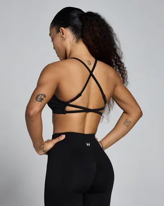 MP Women's Lift Seamless Strappy Bra - Black