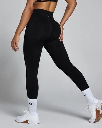 MP Women's Lift Seamless Scrunch Leggings - Black