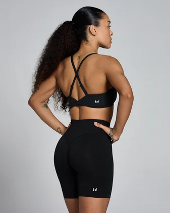 MP Women's Tempo Twist Back Sports Bra - Black