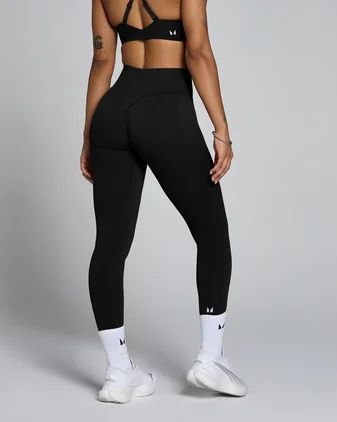 MP Women's Tempo Hybrid Seamless Leggings - Black
