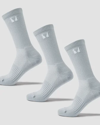 MP Running Socks (3 Pack) - Chrome
