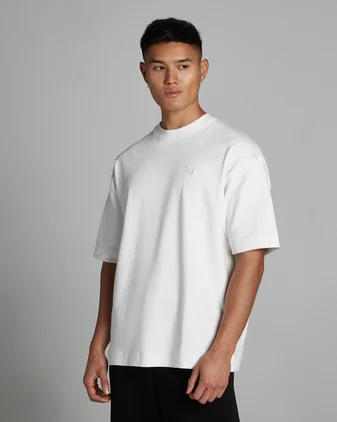 MP Men's Heavyweight Oversized Cotton T-Shirt - White