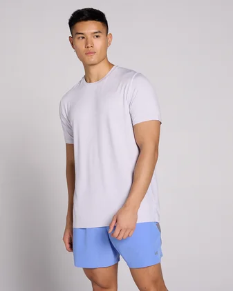 MP Men's Tempo Marl T-Shirt - Lilac Grey