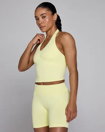 MP Women's Tempo Seamless Halter Neck Vest - Lemon