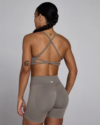 MP Women's Lift Seamless Strappy Bra - Dark Truffle
