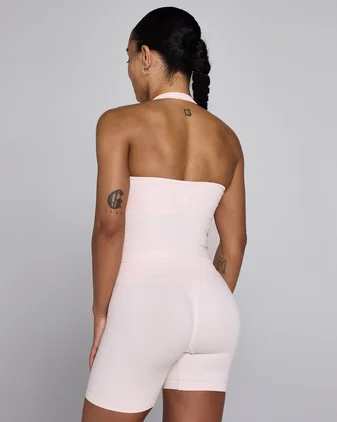 MP Women's Tempo Seamless Halter Neck Vest - Baby Pink