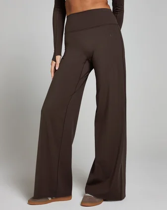 MP Women's Petite Tempo Wide Leg Leggings - Cocoa