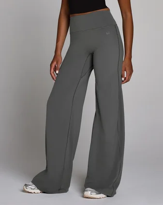 MP Women's Tempo Petite Wide Leg Leggings - Dark Grey